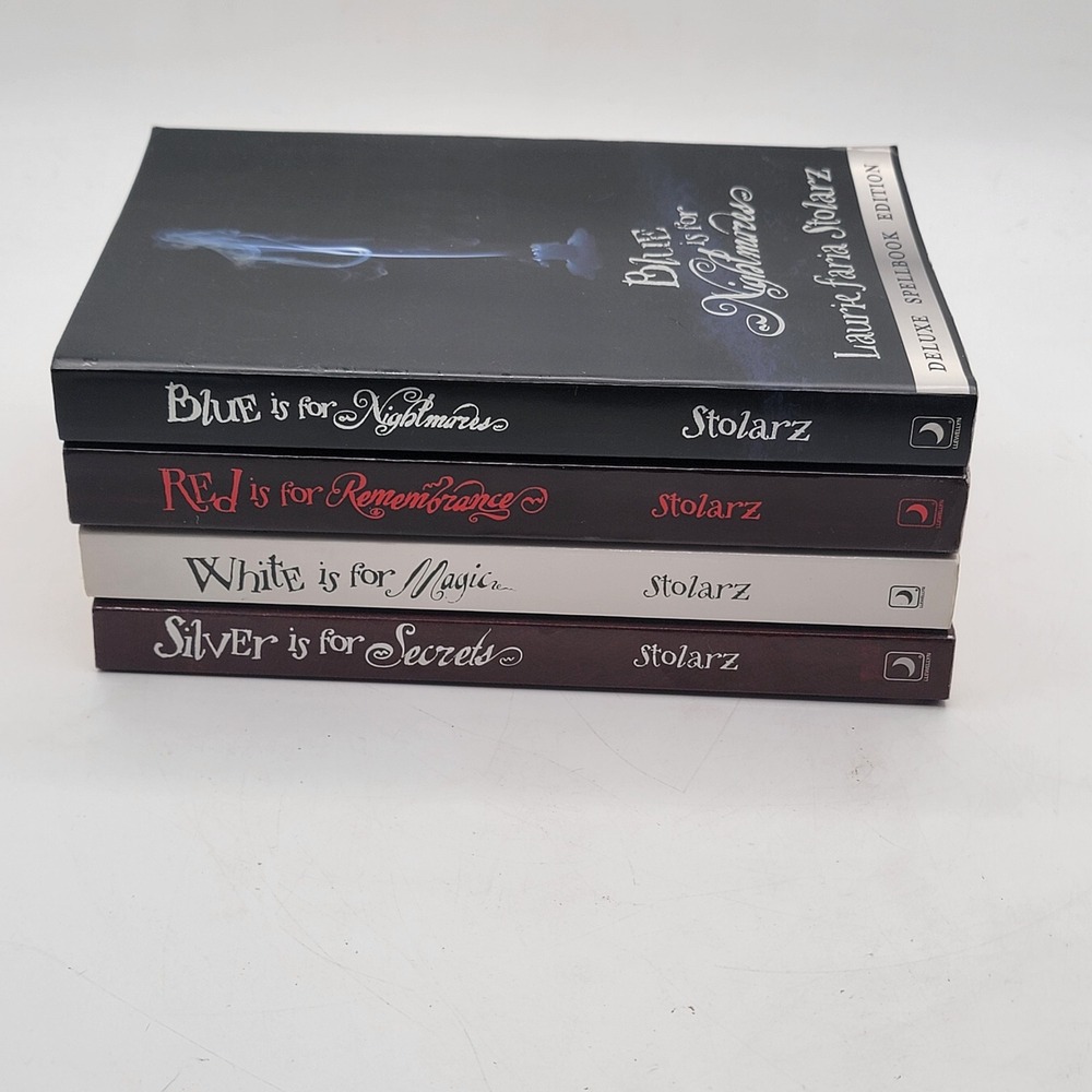 Laurie Faria Stolarz Blue is for Nightmares Series Paperback 4 Book Lot Good
